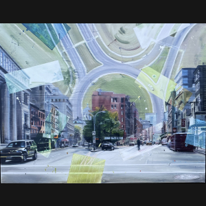 Jacob Brostrup “Round About” 2009. 100x140cm.