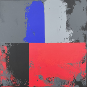 Per Arnoldi “Komposition” 2003. 120x120cm.