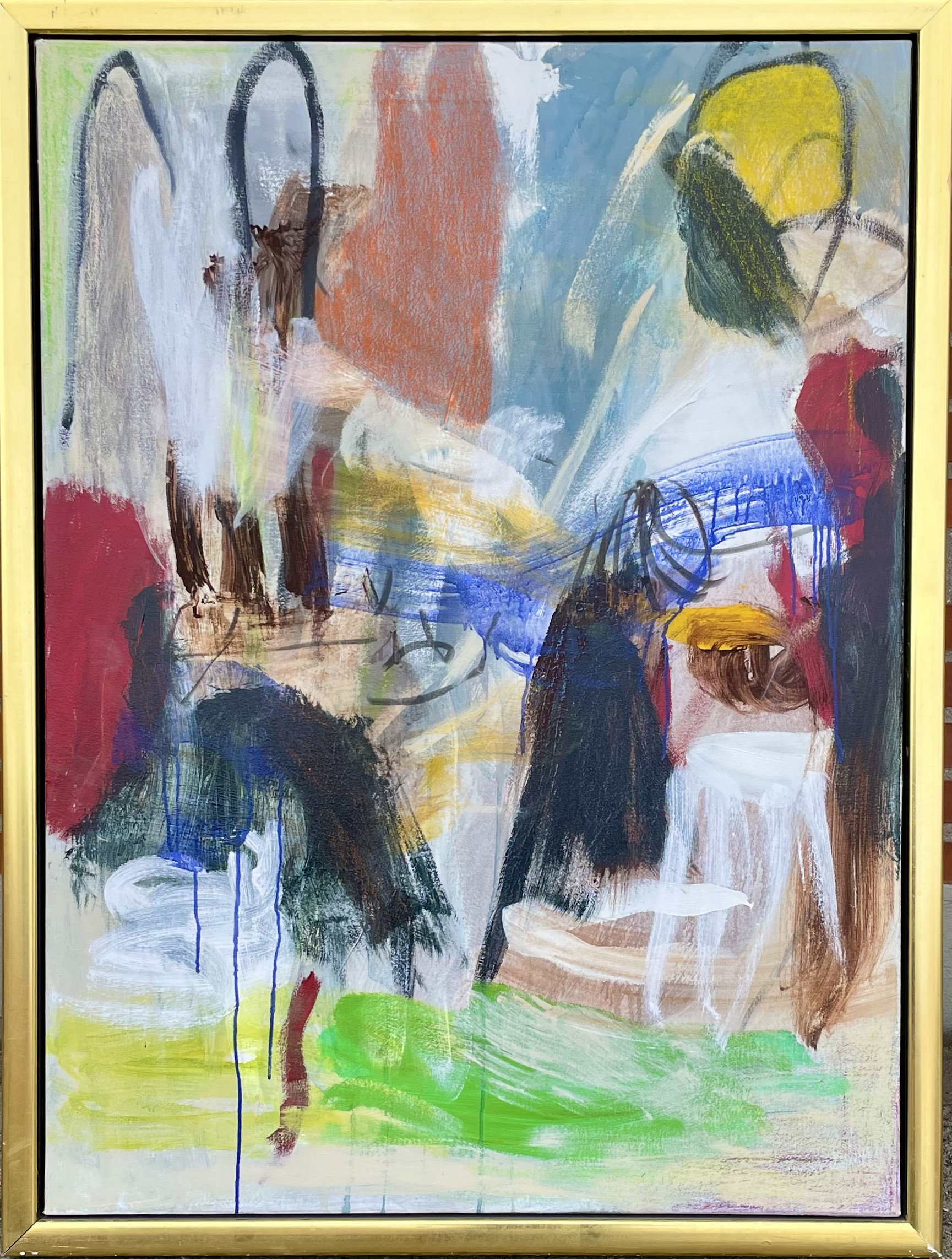 lars ahlstrand maleri Lars Ahlstrand "Komposition" 2000. 115x85cm.